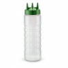 Бутылка для соуса 700мл с зеленой крышкой, пластик