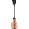 Лампа-мармит подвесная, абажур D175мм бронзовый, шнур регулируемый черный