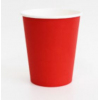 Стакан бумажный для горячих напитков 250мл RED ЭКОНОМ