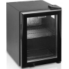 Шкаф холодильный для напитков (минибар),  22л, 1 дверь стекло, 2 полки, ножки, +2/+10С, дин.охл., черный, R600a, LED
