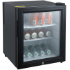 Шкаф холодильный для напитков,   42л, 1 дверь стекло, 2 полки, +12/+18С, термоэлектрический, дин.охл., черный