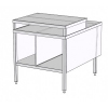 Стол производственный для витрины ROBOLABS KF052-01-800-1200