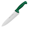 Нож поварской L 20см, общая L 34см, зеленый, нерж. сталь