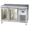 Стол холодильный ABAT СХС-70-01 (дверь-стекло, дверь-стекло) с бортом