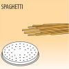 Матрица латунно-бронзовая для аппарата для макаронных изделий MPF1.5N, (D50мм), spaghetti (спагетти), D2мм