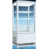 Витрина холодильная настольная, вертикальная, L0.43м, 3 полки, 0/+12С, белая, 4-х стороннее остекление