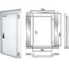 Блок дверной универсальный для камер холодильных и морозильных POLAIR 1160085D