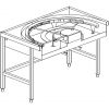 Стол выходной для машин посудомоечных RX COMPACT и EVO DIHR LC 77/3 ANTI-CLOCKWISE