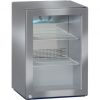 Шкаф холодильный для напитков (минибар),  45л, 1 дверь стекло, 2 полки, ножки, +2/+12С, дин.охл., нерж.сталь
