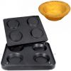 Форма для аппарата для тарталеток и вафель CookMatic,  4 ячейки круг D125х21мм, с фест.краем