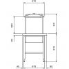Стол сортировочный для машин посудомоечных купольных ELECTROLUX BHST2208R