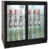 Стол холодильный д/напитков, L0.90м, 188л, 2 двери-купе стекло, 0/+10С, чёрный