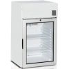 Шкаф холодильный для икры и пива,  84л, 1 дверь стекло, 2 полки, ножки, -2.5/+5С, стат.охл.+вент., белый, канапе