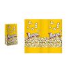 (1000 шт) Пакет бумажный для попкорна, 1.3л., желтый, рисунок Popcorn, однослойный