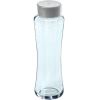 Бутылка дизайнерская стеклянная, светло-голубая, логотип Vivreau, завинчивающаяся крышка, для газированной воды, объём 700мл