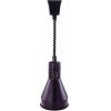 Лампа-мармит подвесная, абажур D175мм черный, шнур регулируемый черный