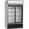 Шкаф холодильный для напитков, 857л, 2 двери-купе стекло, 5 полок, ножки+колеса, +2/+10С, дин.охл., белый, R290a, LED, канапе