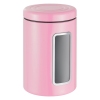 Контейнер для хранения с окошком - цилиндр (цвет розовый), Classic Line