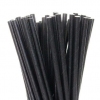 Трубочки для напитков бумажные D 8мм L 230мм чёрные