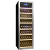 Шкаф холодильный для вина, 192бут. (520л), 1 дверь стекло, 7 полок, ножки, +3/+22С, стат.охл.+вент., чёрный, замок
