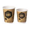 Стакан бумажный для горячих напитков двухслойный COFFEE TIME 350мл