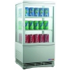Витрина холодильная настольная, вертикальная, L0.43м, 2 полки, 0/+12С, дин.охл., краш.сталь, 4-х стороннее остекление, LED