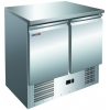Стол холодильный, GN1/1, L0.90м, без борта, 2 двери глухие, ножки, +2/+8С, нерж.сталь, дин.охл., агрегат нижний