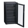 Шкаф холодильный для напитков (минибар),  80л, 1 дверь стекло, 5 полок, ножки, +4/+16С, стат.охл., черный