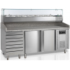 Стол холодильный для пиццы TEFCOLD PT1310+VK38-200