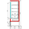 Стеллаж холодильный ПОЛЮС FC 20-07 VV 0,7-1 6018-9003 (распашные двери)