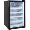 Шкаф холодильный,  130л, 1 дверь стекло, 3 полки, 0/+10С, стат.охл., черный, R600a
