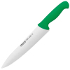 Нож поварской L 25см, общая L 38,7см с зеленой ручкой нержавеющая сталь