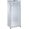 Шкаф холодильный, EN,  400л, 1 дверь стекло, 4 полки, ножки+колеса, 0/+10С, дин.охл., белый, R600a