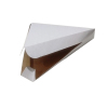 Коробка для пиццы треугольная 260х260х240x40мм картон бежевый/крафт