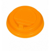 Крышка для стакана 300-500мл D 90мм пластик желтый с носиком