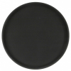 Поднос D 40см круглый, прорезиненный черный