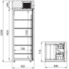 Шкаф холодильный Аркто R0.7-GC (P)