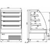 Витрина тепловая CARBOMA F 16-08 SH 1,0-2 стеклопакет (1600/875 BT-1,0)