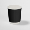 Стакан бумажный для горячих напитков двухслойный BLACK VELVET 250мл Soft-touch