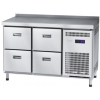 Стол холодильный ABAT СХС-70-01-СО (ящики 1/2, ящики 1/2) с бортом