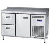 Стол холодильный ABAT СХС-60-01 (дверь, ящики 1/2) с бортом