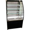 Витрина холодильная напольная Технобалт Вена-Горка 0,90 холодильная отдельностоящая, с панелями RAL 9005 (матовый лак), с ночной шторкой, теплый свет