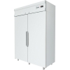 Шкаф холодильный, 1000л, 2 двери глухие, 8 полок, ножки, 0/+6С, дин.охл., белый
