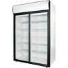 Шкаф холодильный, 1000л, 2 двери-купе стекло, 8 полок, ножки, +1/+10С, дин.охл., белый, канапе
