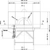 Печь дровяная PAVESI RPM 140X160 WOOD (COOKTOP DIVIDED INTO 4 PARTS)