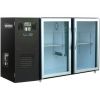 Модуль барный холодильный, 1540х540х850мм, без борта, 2 двери стекло, ножки, +2/+8С, краш.оцинк., дин.охл., агрегат слева, LED белый, ящик для отходов
