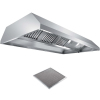 Зонт вытяжной островной METALTECNICA C 1180200+8XFR/C