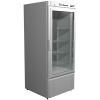 Шкаф холодильный,  540л, 1 дверь стекло, 4 полки, ножки, +1/+12С, дин.охл., серый металлик, агрегат нижний